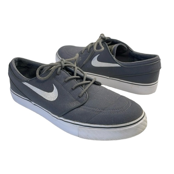 Nike ZOOM STEFAN JANOSKI Canvas Grey Skate Shoes. Style 615957-027 Men's Size 12 - Picture 1 of 10